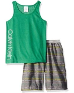 Calvin Klein Two-Piece Sleepwear Top and Bottoms Pajama Set PJ (Little Kids/Big Kids) -Calvin Klein Sales Shop 81mLXwyG8L. AC SR736920