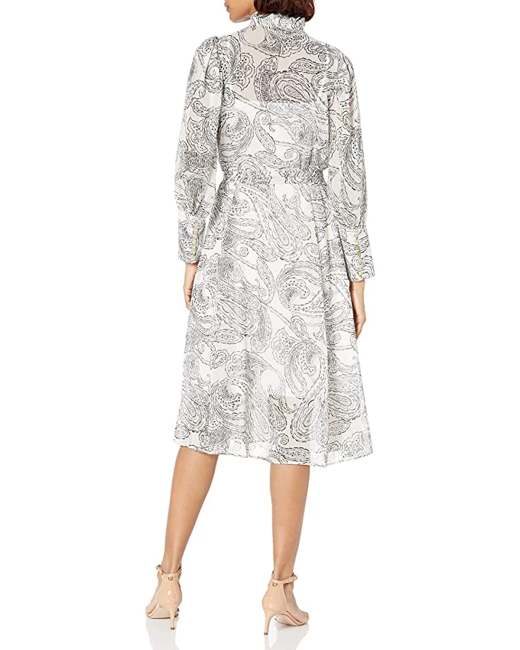 Calvin Klein Women's Button Front Shirt Dress with Ruffle Collar | Dresses 2 Calvin Klein Women's Button Front Shirt Dress with Ruffle Collar | Dresses - Image 2