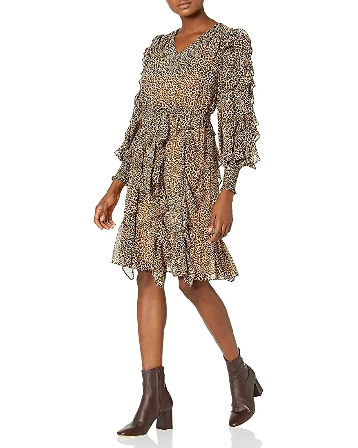 81pZvg0AlSS._AC_SR736920_.jpg Calvin Klein Women's V-Neck Dress with Self-Belt and Ruffle Sleeves | Dresses -Calvin Klein Sales Shop 81pZvg0AlSS. AC SR736920