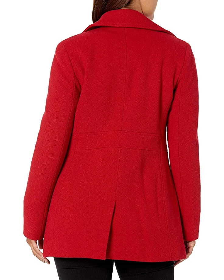 Calvin Klein Women's Petite Button Front Wool | Coats & Outerwear 2 Calvin Klein Women's Petite Button Front Wool | Coats & Outerwear - Image 2