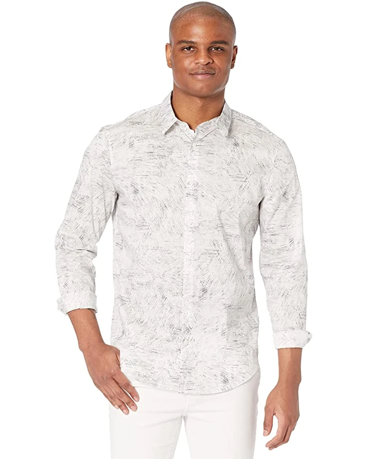 Calvin Klein Long Sleeve Stretch Cotton Button-Up | Shirts & Tops 1 Calvin Klein Long Sleeve Stretch Cotton Button-Up | Shirts & Tops
