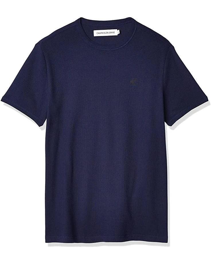 81wEQfexITL._AC_SR736920_.jpg Calvin Klein Men's Short Sleeve Casual Monogram Waffle Crew Neck Shirt | Shirts & Tops -Calvin Klein Sales Shop