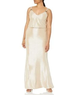 Calvin Klein Women's Sleeveless V Neck Blouson Gown | Dresses -Calvin Klein Sales Shop 81wT06J277L. AC SR736920