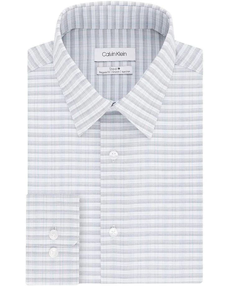 Calvin Klein Men's Dress Shirt Non Iron Stretch Slim Fit Check | Shirts & Tops 9 Calvin Klein Men's Dress Shirt Non Iron Stretch Slim Fit Check | Shirts & Tops - Image 9