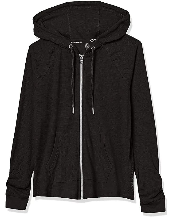 Calvin Klein Women's Premium Performance Ruched Long Sleeve Zip Up Hoodie (Standard and Plus) | Hoodies & Sweatshirts 1 Calvin Klein Women's Premium Performance Ruched Long Sleeve Zip Up Hoodie (Standard and Plus) | Hoodies & Sweatshirts