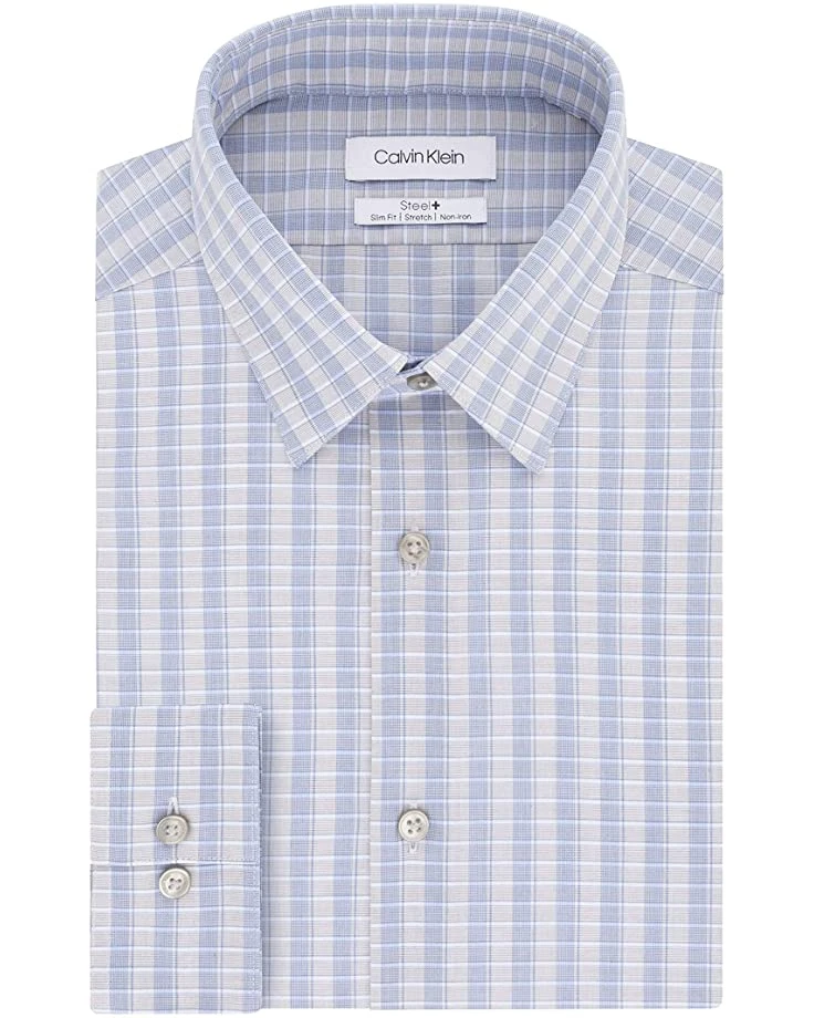 Calvin Klein Men's Dress Shirt Non Iron Stretch Slim Fit Check | Shirts & Tops 8 Calvin Klein Men's Dress Shirt Non Iron Stretch Slim Fit Check | Shirts & Tops - Image 8