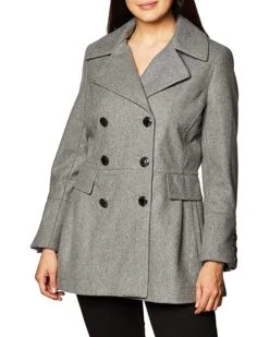 Calvin Klein Women's Polished Wool Coat with Button Detail | Coats & Outerwear -Calvin Klein Sales Shop 9176OQhBZwL. AC SR736920
