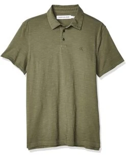 Calvin Klein Men's Short Sleeve Slub Cotton Monogram Logo Polo Shirt | Shirts & Tops -Calvin Klein Sales Shop 91HI1BU1jIL. AC SR736920