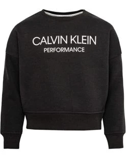 Calvin Klein Big Girls' Performance Crew Neck Sweatshirt | Hoodies & Sweatshirts