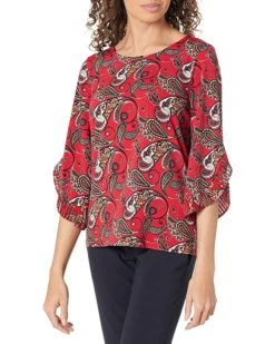 Calvin Klein Women's Printed Chiffon Sleeve Blouse | Shirts & Tops 3 Calvin Klein Women's Printed Chiffon Sleeve Blouse | Shirts & Tops -Calvin Klein Sales Shop 91TOJQTNODL. AC SR736920