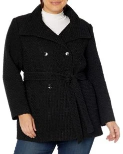 Calvin Klein Womens Plus Sized Double Breated Wool Coat | Coats & Outerwear