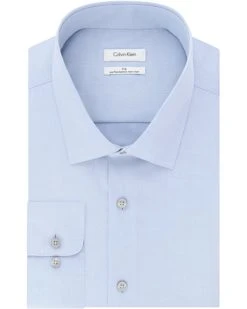 Calvin Klein Men's Big and Tall Dress Shirts Non Iron Herringbone Solid | Shirts & Tops