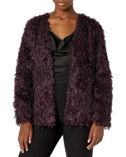 Calvin Klein Women's Fuzzy Feather Jacket | Coats & Outerwear