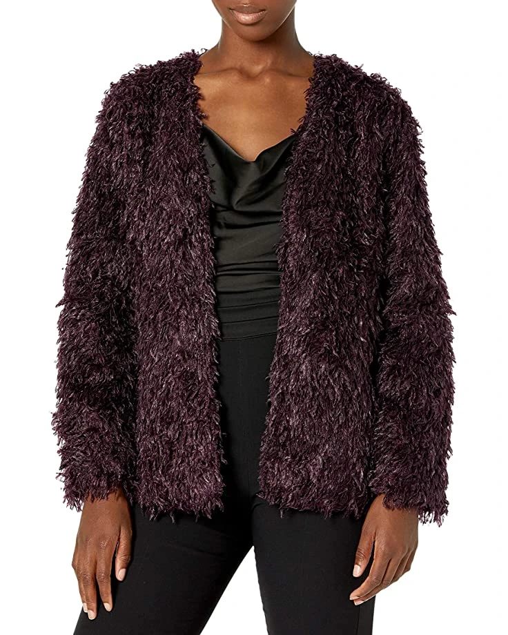 Calvin Klein Women's Fuzzy Feather Jacket | Coats & Outerwear 1 Calvin Klein Women's Fuzzy Feather Jacket | Coats & Outerwear