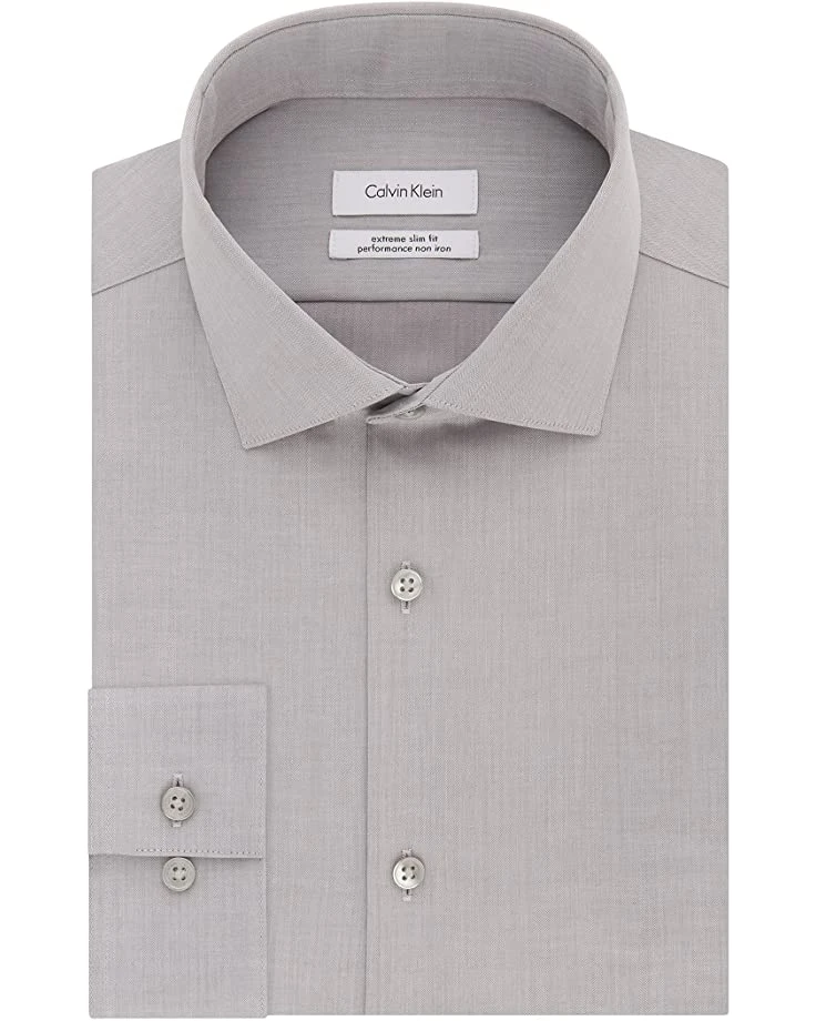Calvin Klein Men's Dress Shirt Xtreme Slim Fit Non Iron Herringbone | Shirts & Tops 1 Calvin Klein Men's Dress Shirt Xtreme Slim Fit Non Iron Herringbone | Shirts & Tops