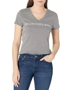 Calvin Klein Women's Short Sleeve Cropped Logo T-Shirt | Shirts & Tops -Calvin Klein Sales Shop 91eWFKZrWpS. AC SR736920
