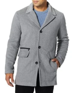 Calvin Klein Men's Cashmere Blend Wool Coat | Coats & Outerwear