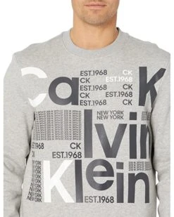 Calvin Klein Long Sleeve Graphic Logo Crew | Hoodies & Sweatshirts -Calvin Klein Sales Shop 91jHlh1ep0L. AC SR736920