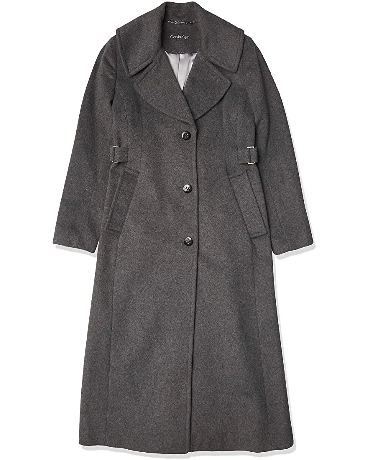 Calvin Klein Women's Notch Collar Maxi | Coats & Outerwear 4 Calvin Klein Women's Notch Collar Maxi | Coats & Outerwear - Image 4