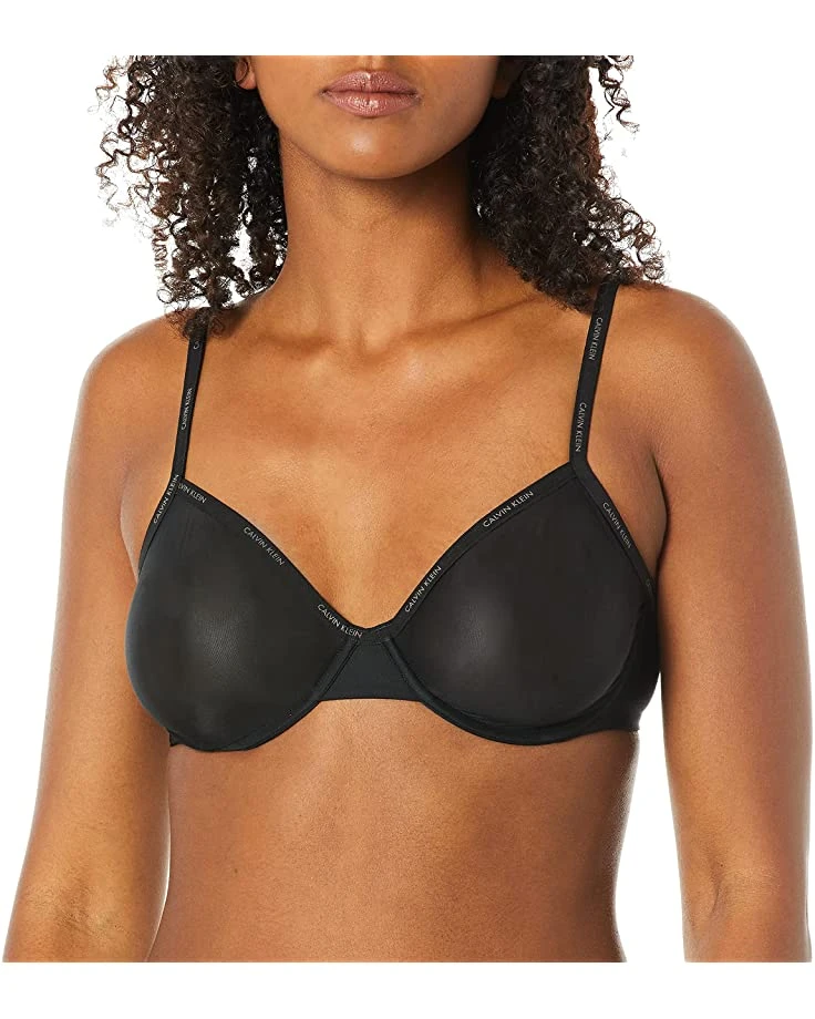 Calvin Klein Women's Sheer Marquisette Unlined Demi Bra | Underwear & Intimates 2 Calvin Klein Women's Sheer Marquisette Unlined Demi Bra | Underwear & Intimates - Image 2