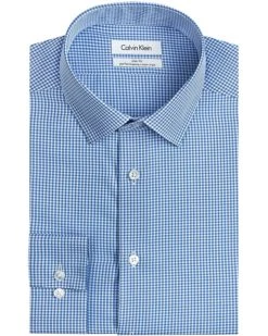 Calvin Klein Men's Dress Shirt Slim Fit Non Iron Gingham | Shirts & Tops
